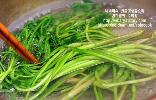 봄나들이에 좋은 김치말이주먹밥