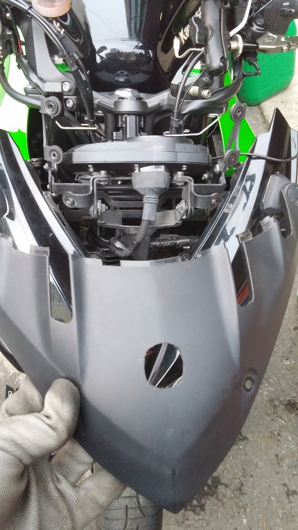 Z1000SX - 파인뷰 블랙박스 진동원인 및 위치수정