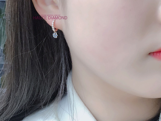 청다이아몬드로 제작된 싱그러운 세트