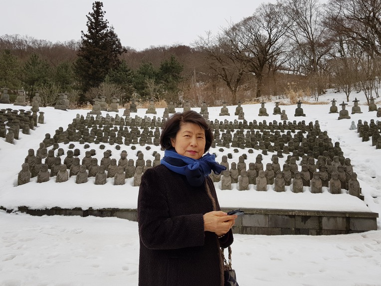한라산 관음사 나한전에서 2019년1월1일