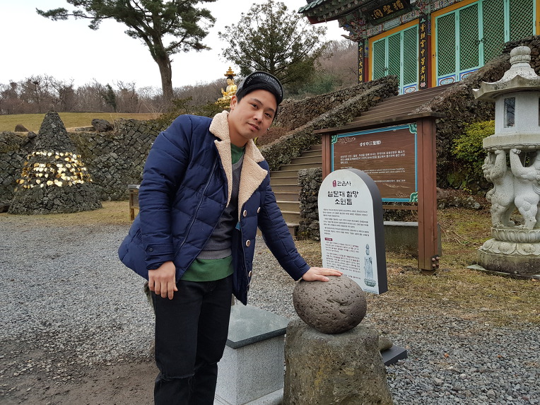 한라산 관음사로 필리핀(Philippines)에서온 Ricky Alilic와 사찰(Temple)순례